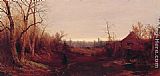 Day Canvas Paintings - November day, 1863